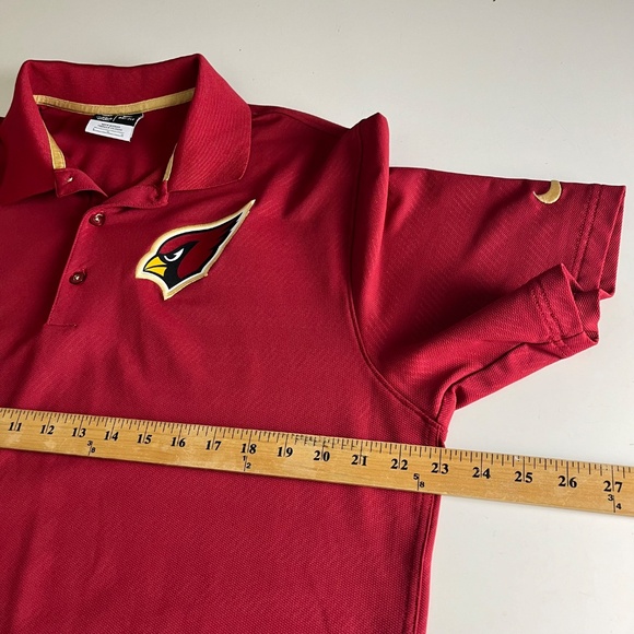 Arizona Cardinals x Nike NFL On Field Apparel Gold Trim Polo Shirt Mens Large - Picture 5 of 8